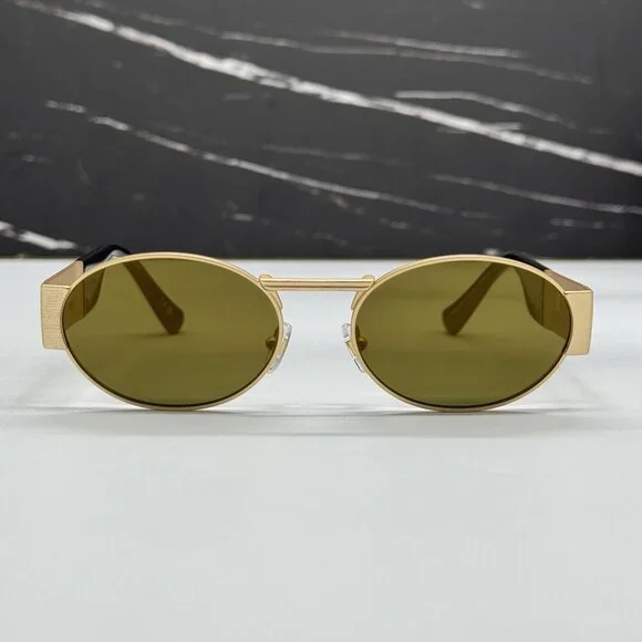 NEW VERSACE VE2264 10025A GOLD WOMEN SUNGLASSES VE2264 1002/5A